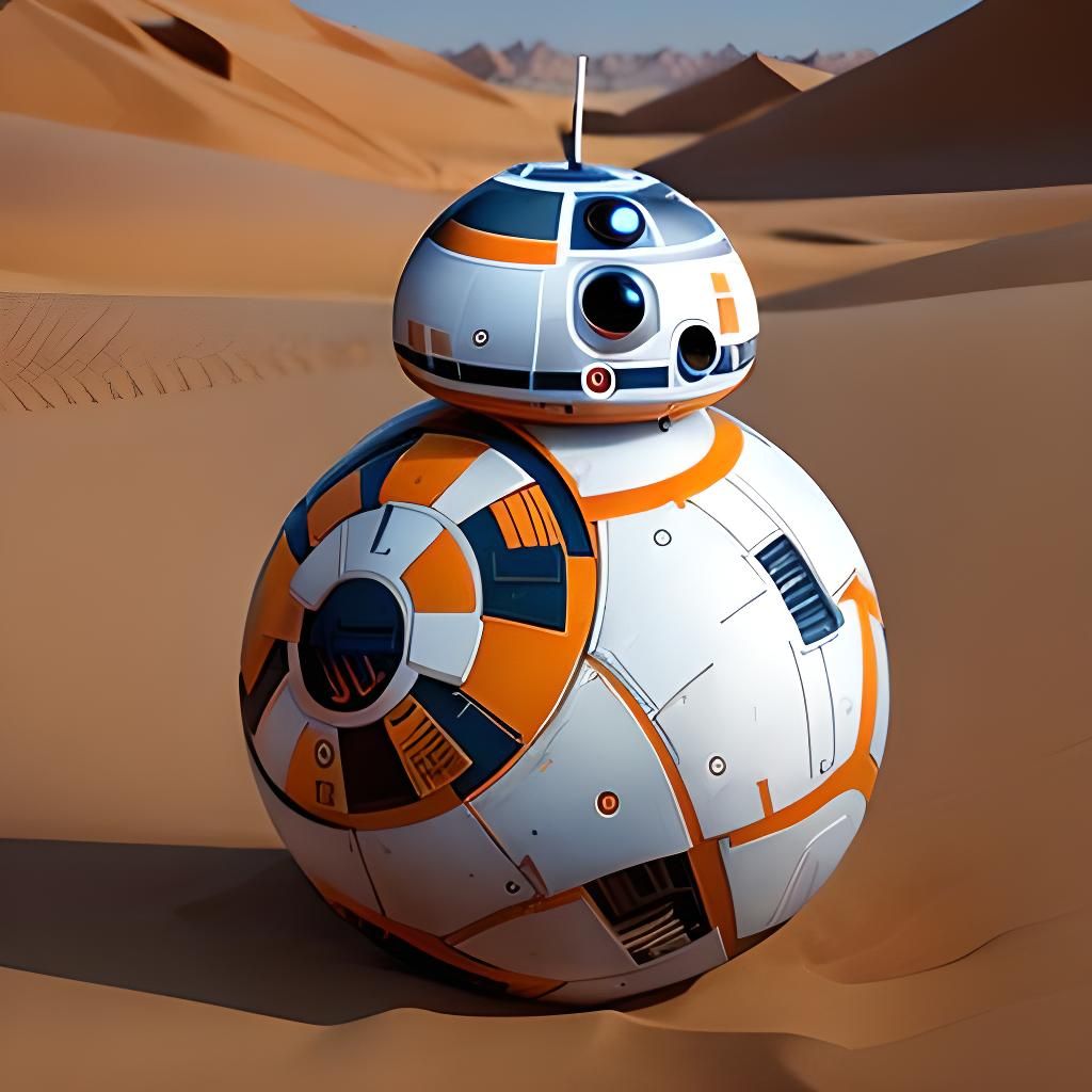 Autocollant Mural BB-8 Star Wars - Décalcomanie Déco Robot Droïde Pour Mur, Voiture Ou Ordinateur - Marque JustStickIt