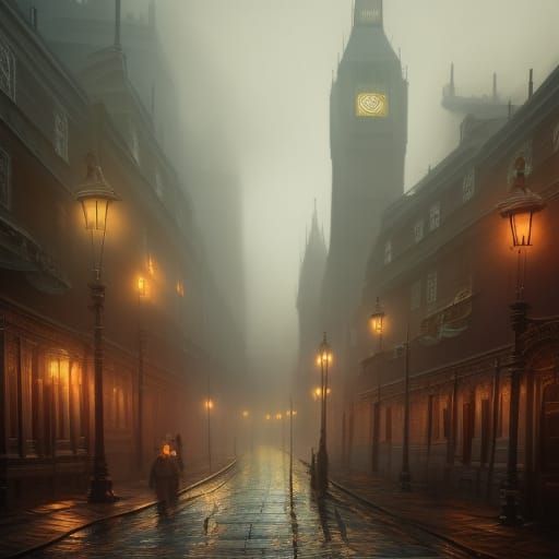 1880s London Street - AI Generated Artwork - NightCafe Creator