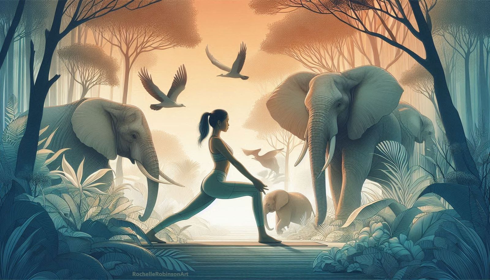 Yoga with Elephants