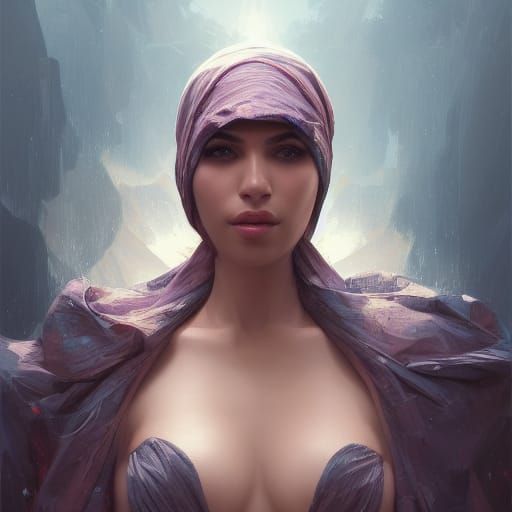 The mother of sea with HIJAB