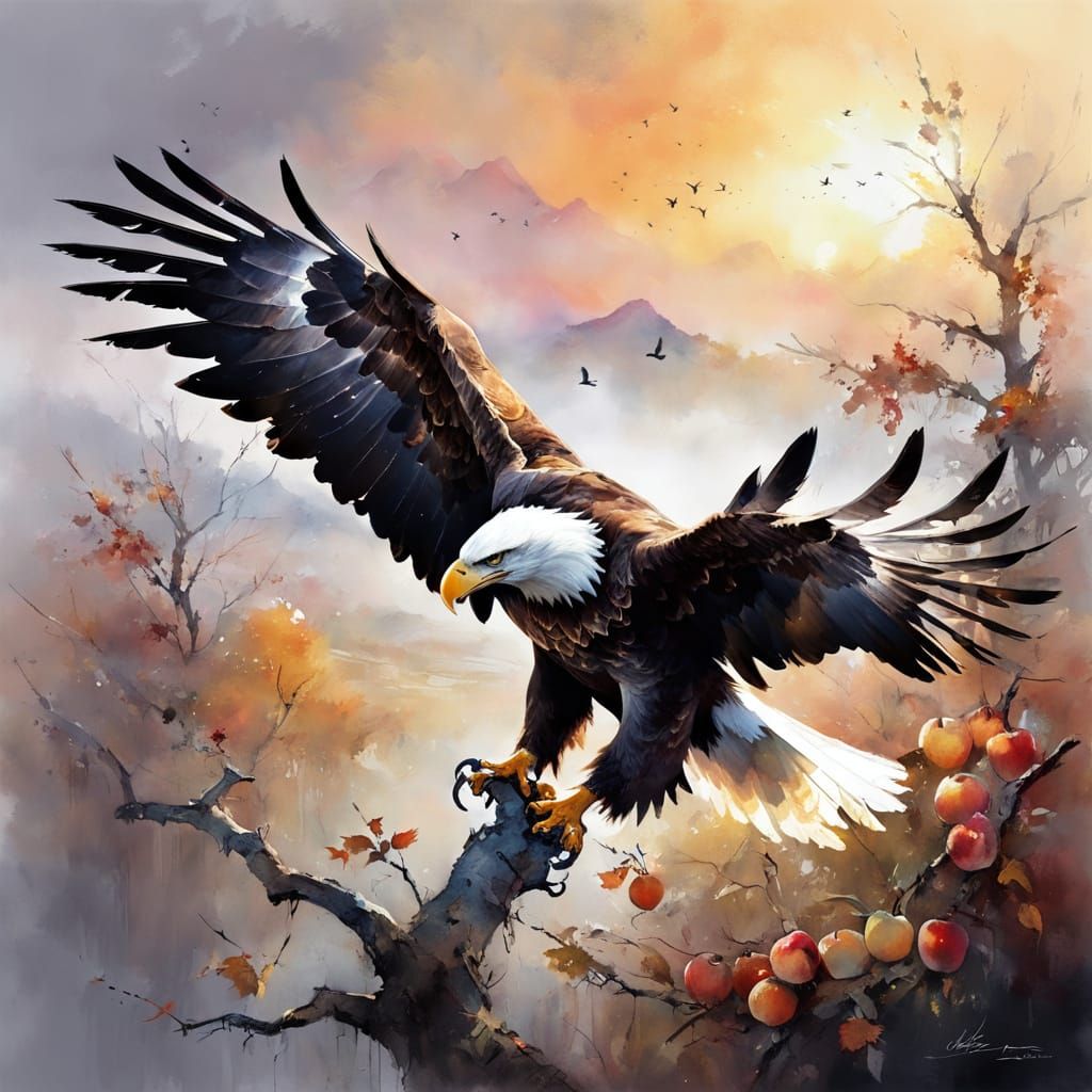 An eagle   by @Vochomurka