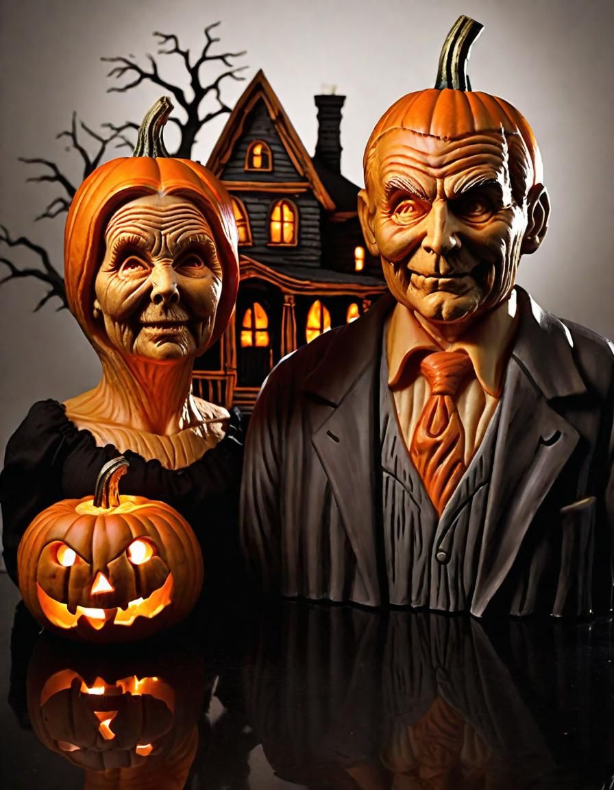 Grant Wood's newly discovered "Halloween Gothic" from his pr...