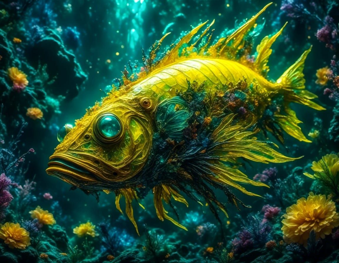 bright yellow fish