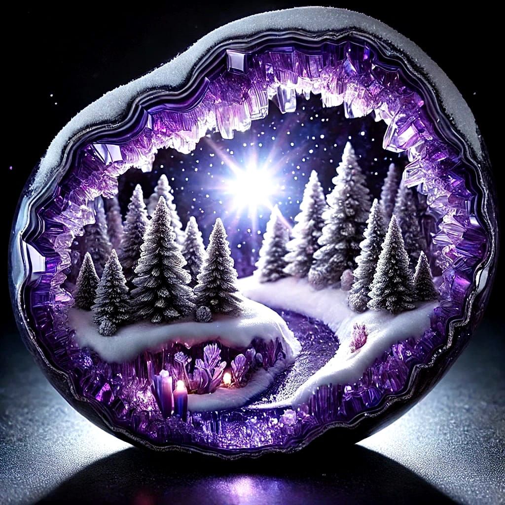 Purple geode