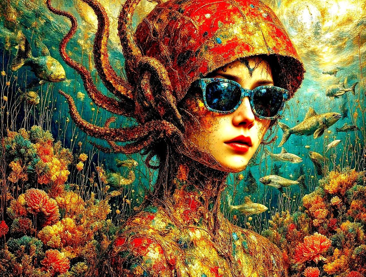 Yes, this is the Little Mermaid! Fashion changes, and only her tail remains the same...