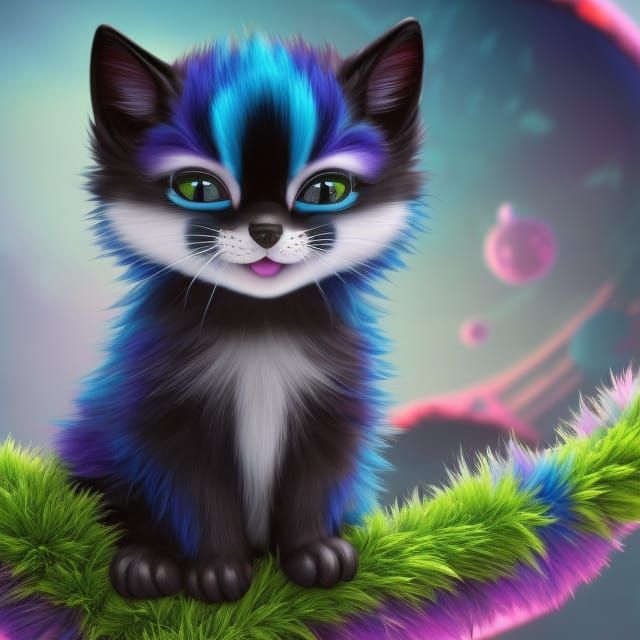 Alien Kitten - AI Generated Artwork - NightCafe Creator