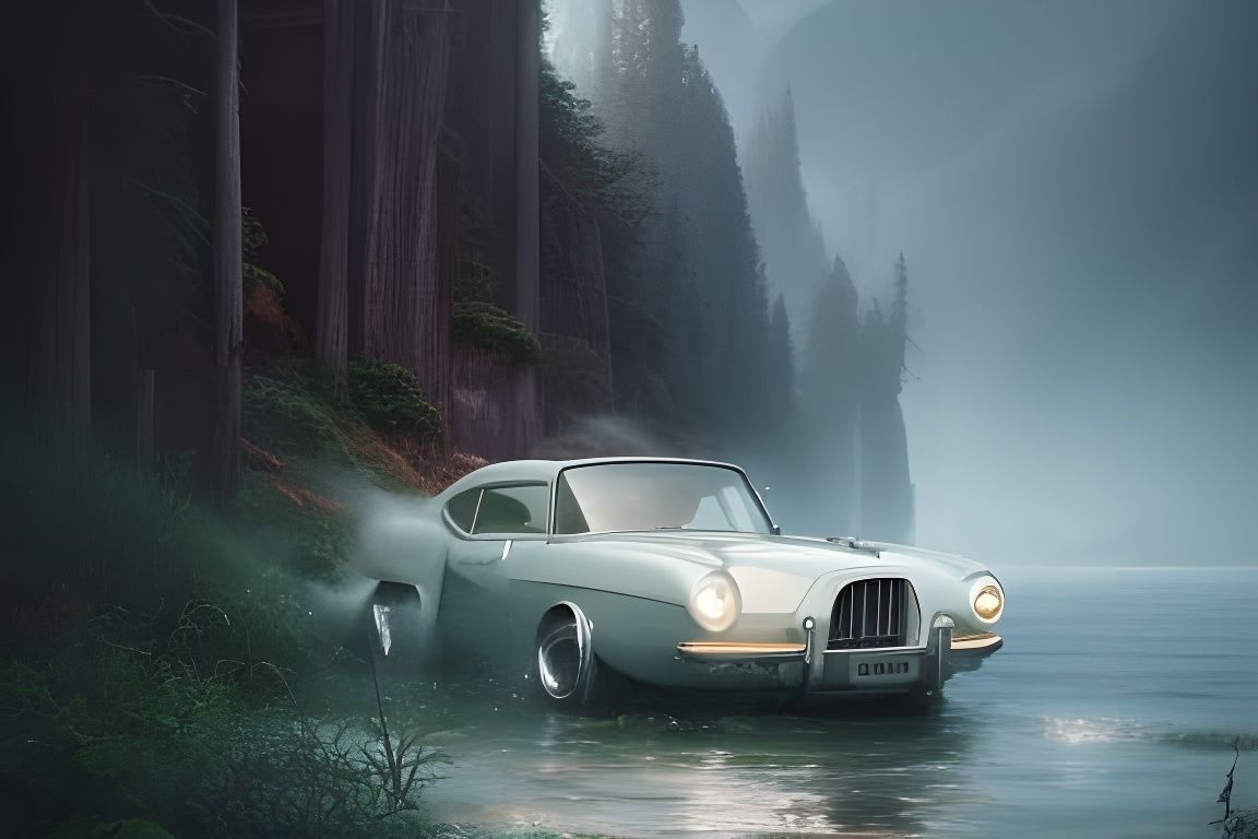 Back Tires Rotating On A Vintage Car