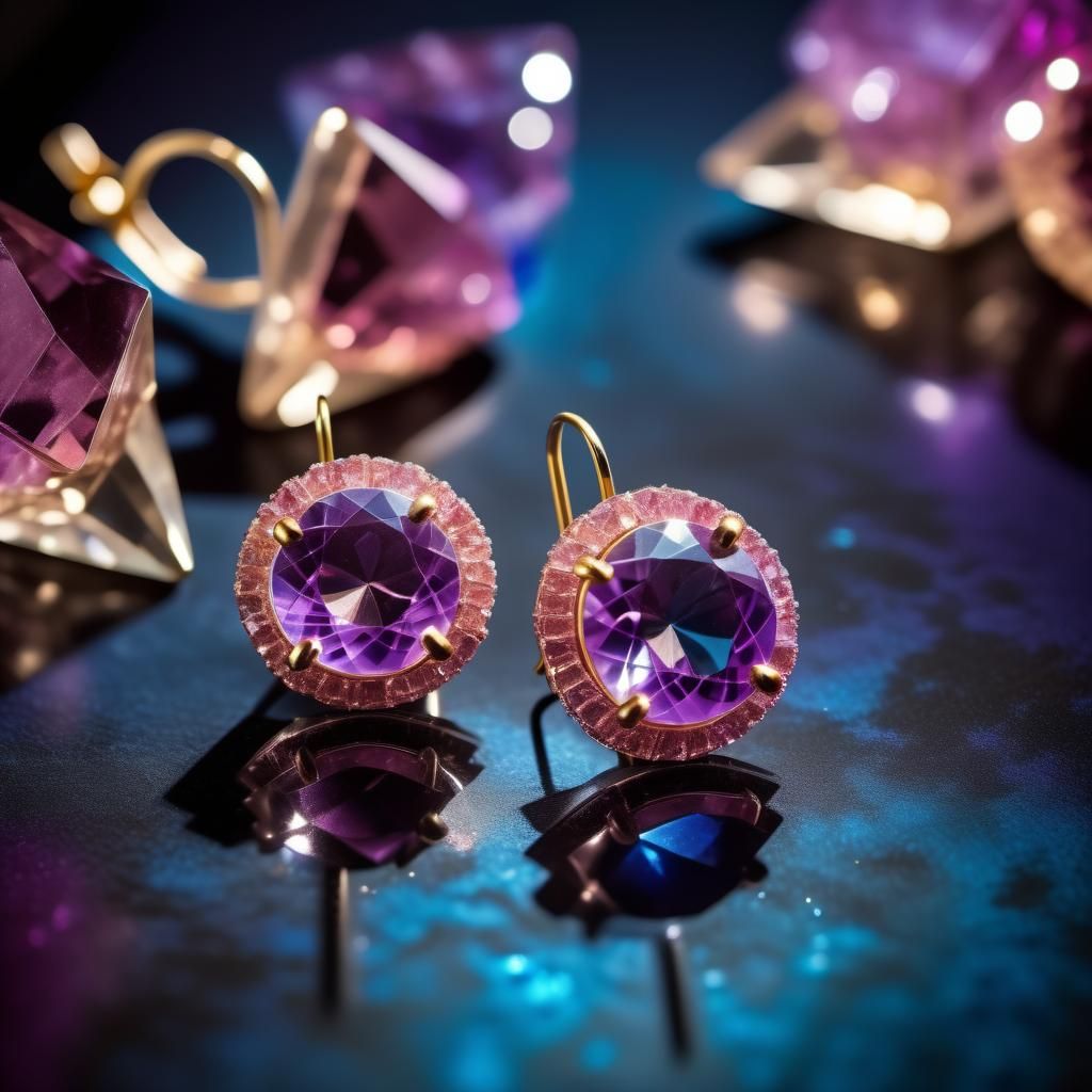 Earrings 
precisionism photorealism volumetric lighting