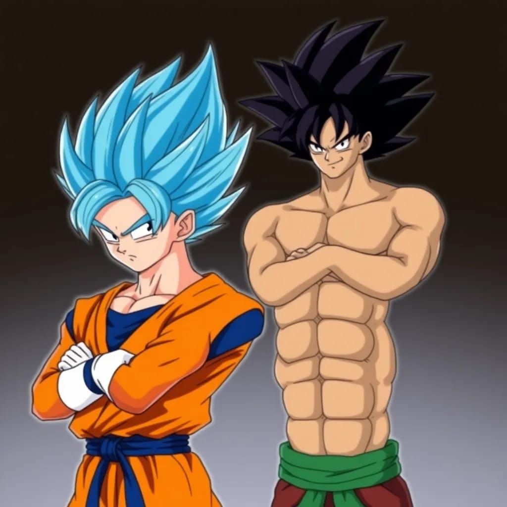 An image of Goku, Vegeta, and Boa Hancock interacting based ...