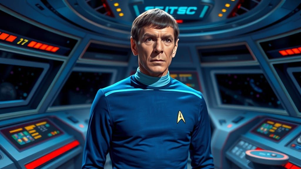 Spock from the Enterprise in the series Star Trek  by @Pirate Queen Jo 
