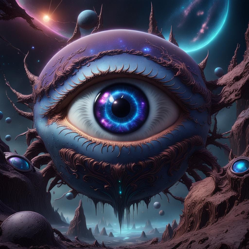 Galactic Eyes - AI Generated Artwork - NightCafe Creator