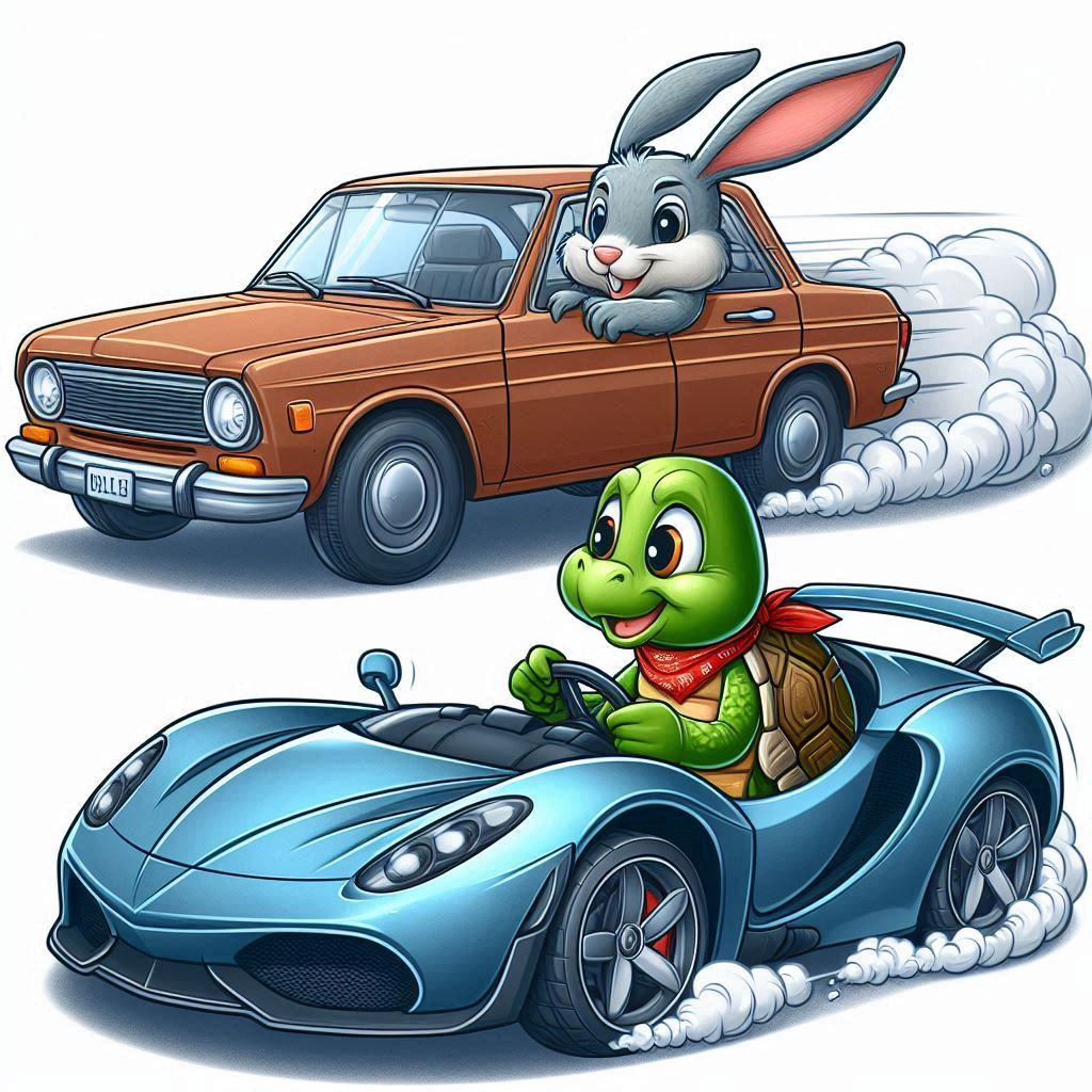 "And the underdog takes the lead!"