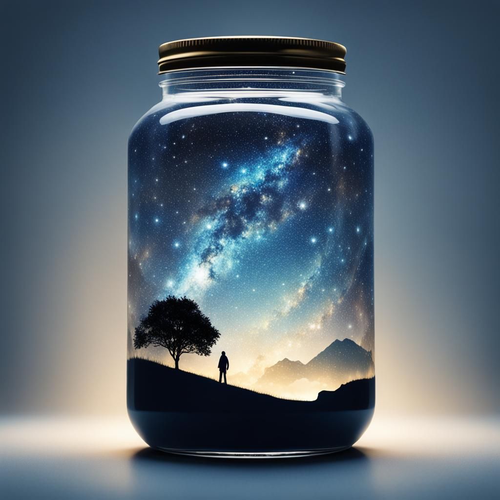 A jar of starry nights  by @axelb