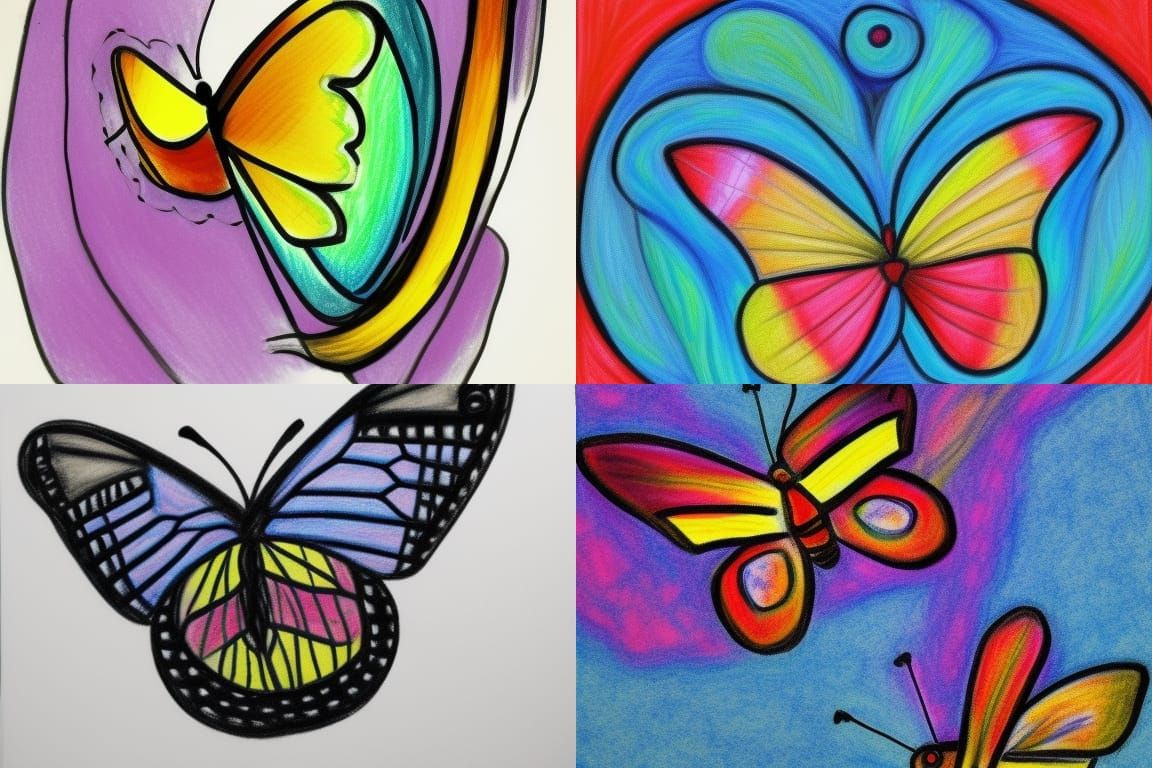 Butterfly in the sky, I can go twice as high AI Generated Artwork