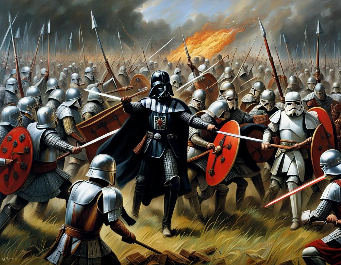 1066 Battle of Hastings, The Normans find themselves facing Darth Vader ...