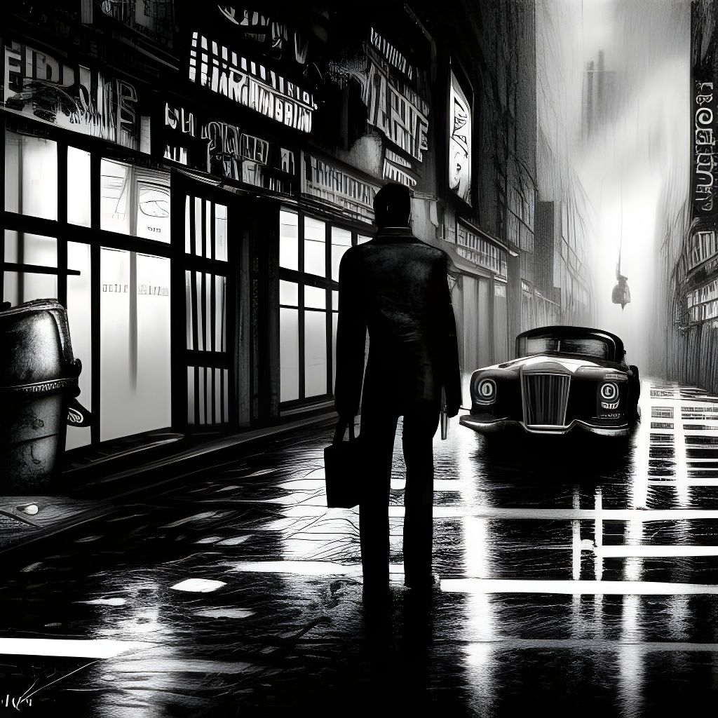 Sin City Noir cityscapes - AI Generated Artwork - NightCafe Creator