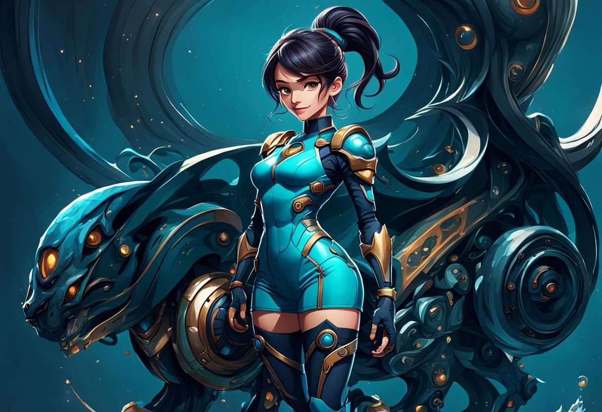 character design with beautiful shapely and female styles,.
