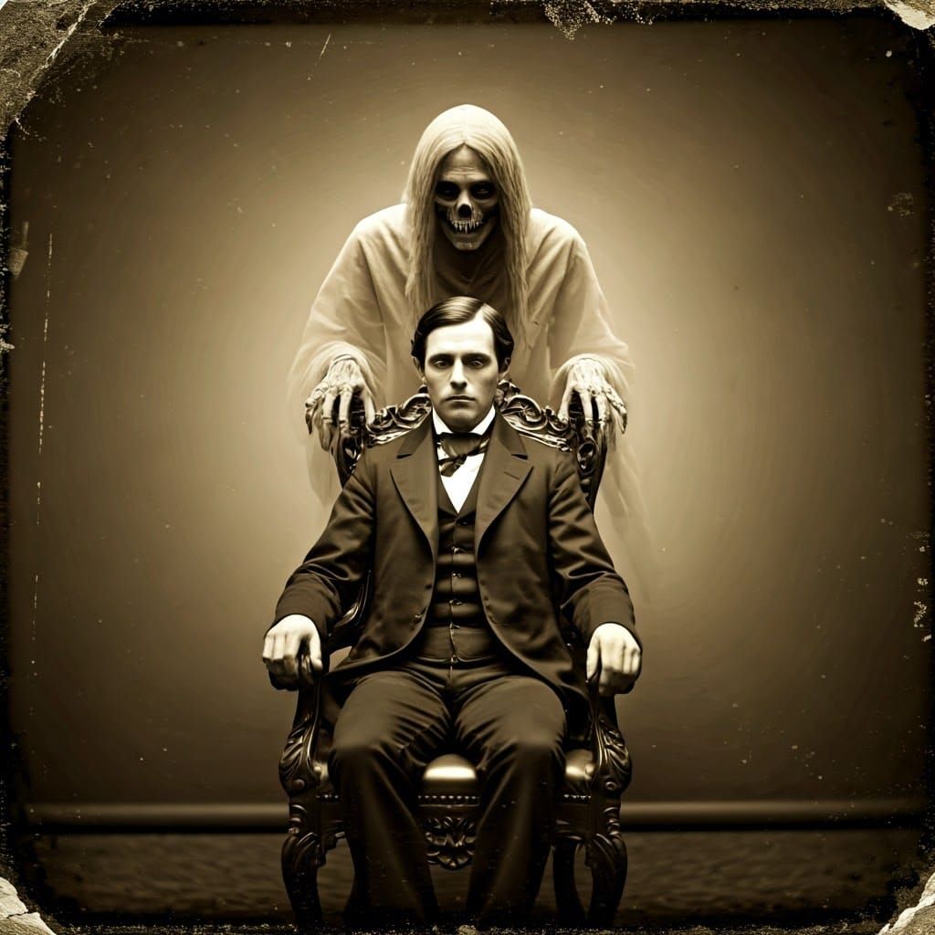 Vintage Photograph of Capture Ghost  by @Frederick