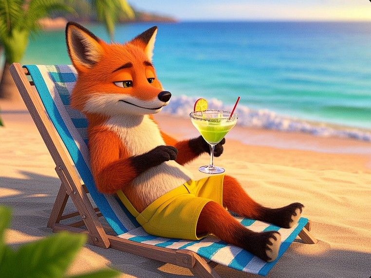 7/4/2025-Quest Relaxing Fox Entry 4 Art By Archangel Tara