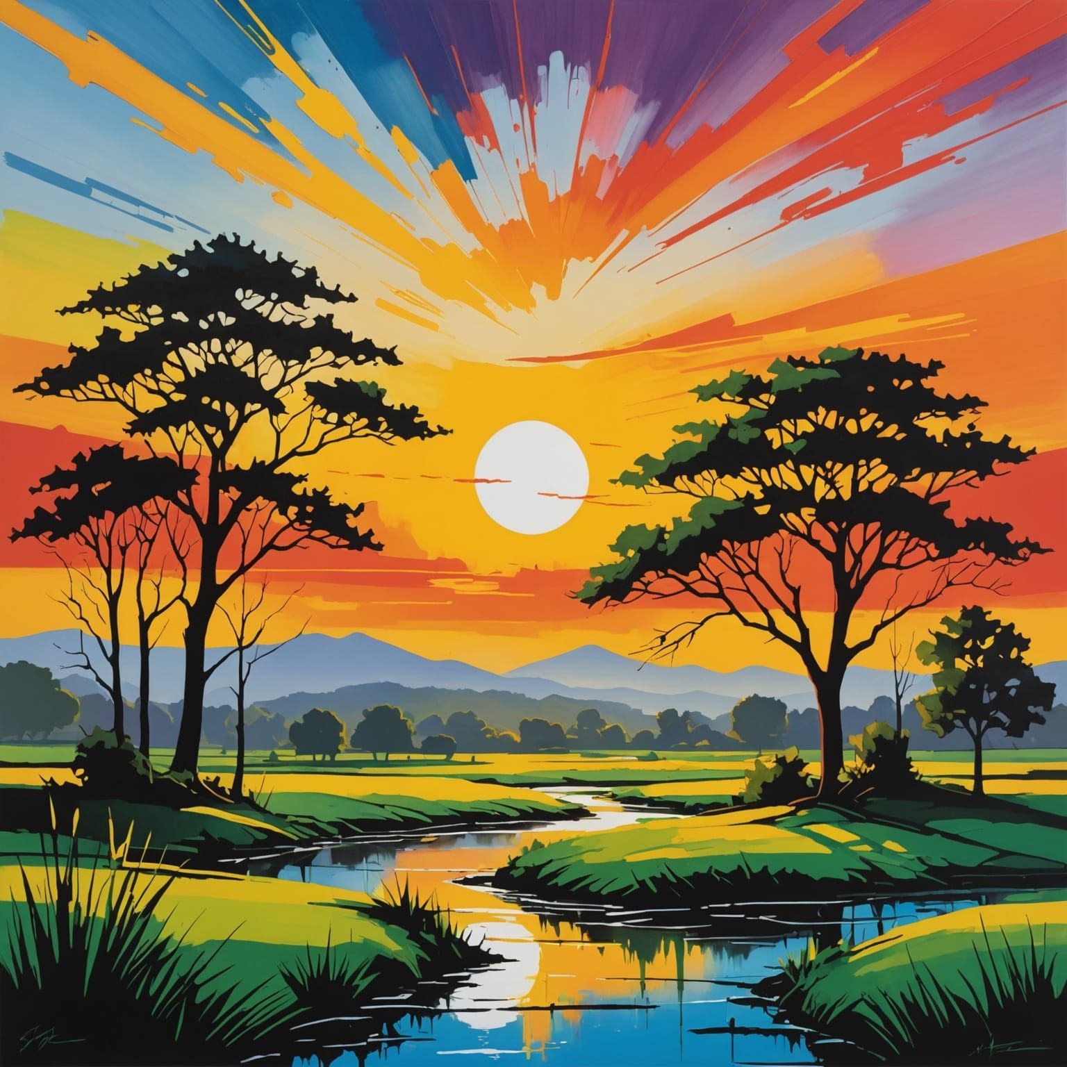 Sunset over the Valley