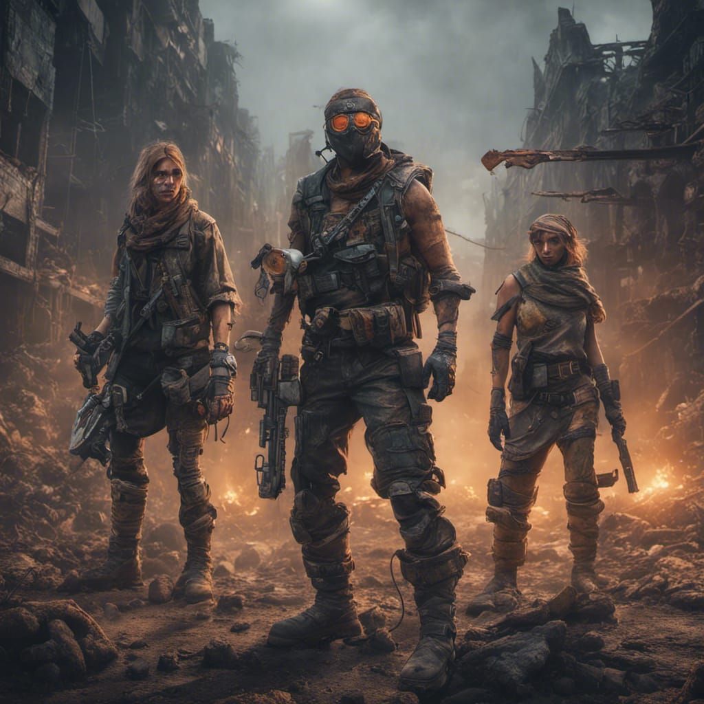 Post apocalyptic raider gang