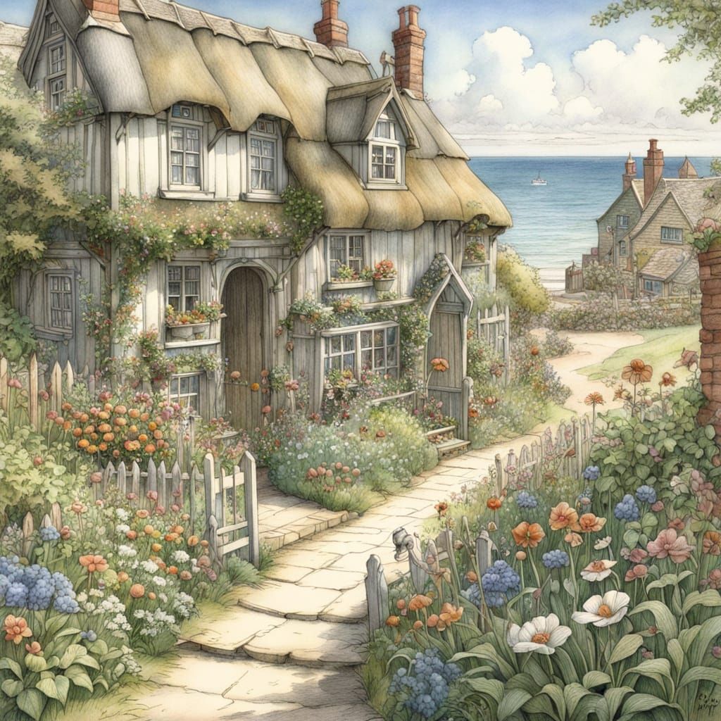 Seaview Cottage   by @RedPixie