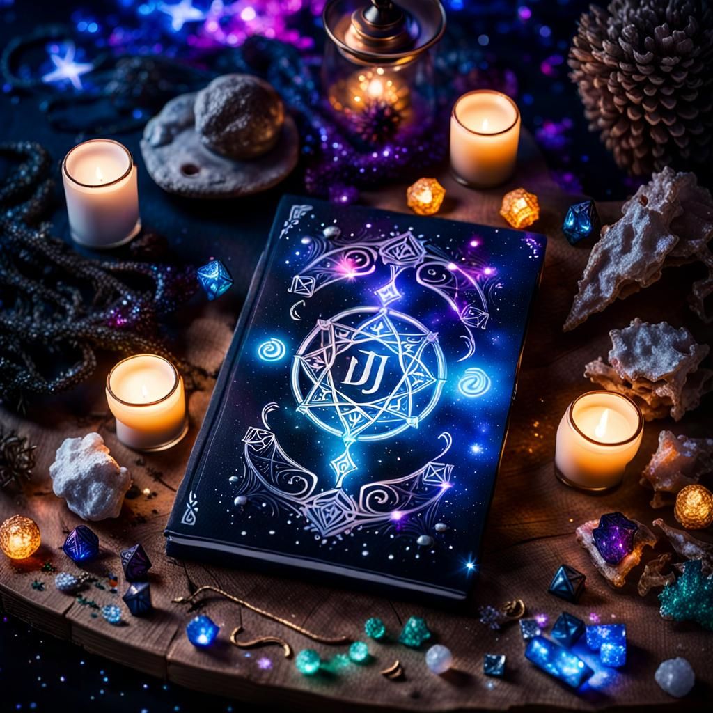 a Magical Book of Spells by DJ