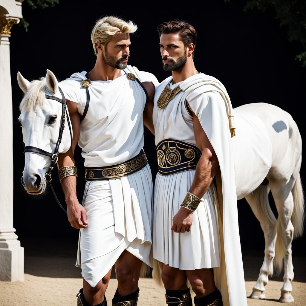 Roman gay couple - AI Generated Artwork - NightCafe Creator