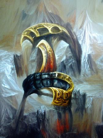 Glaive Master Hodir #Elden Ring concept art #oil painting