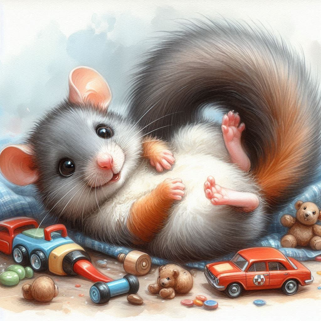 Pack Rat have bushy tails
