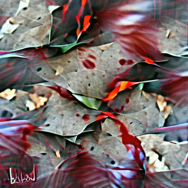 Blood On The Leaves Abstract Beautiful