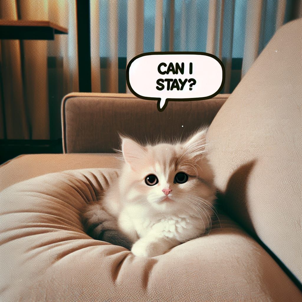 "Can I stay?"  by @James Serpha