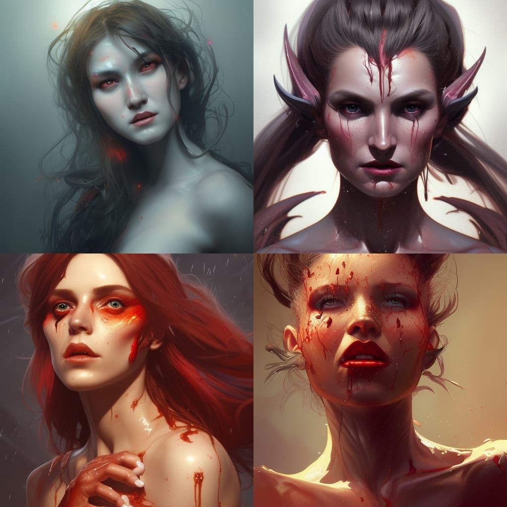Female devil in human skin