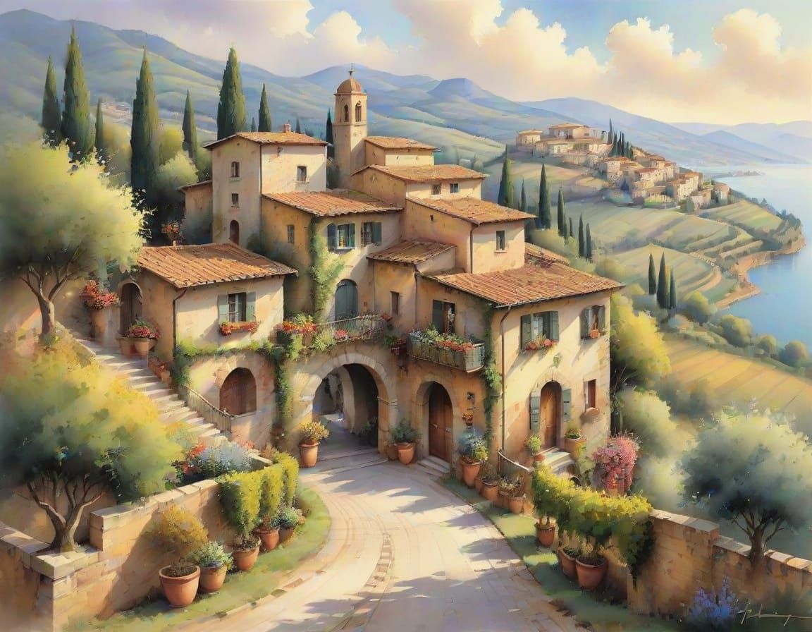 A lovely little Tuscan village