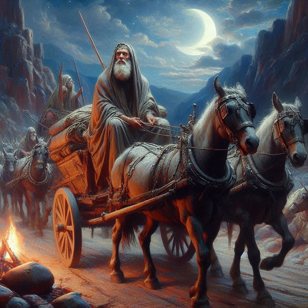 Priam on his way to Achilles