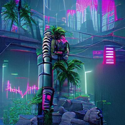 Jungle with columns