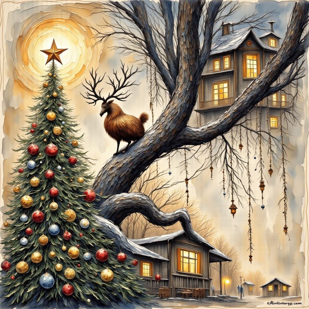 Manger Danger: A Textured Impasto Nativity Scene