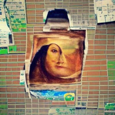 Mona Lisa #Fresco #Michaelangelo