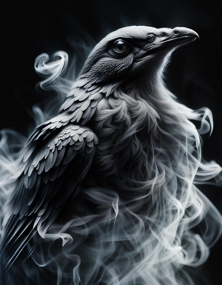 Smoke Crow  by @Vusa