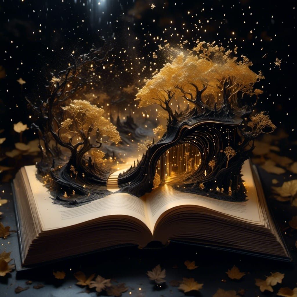 Black and Gold Stairway