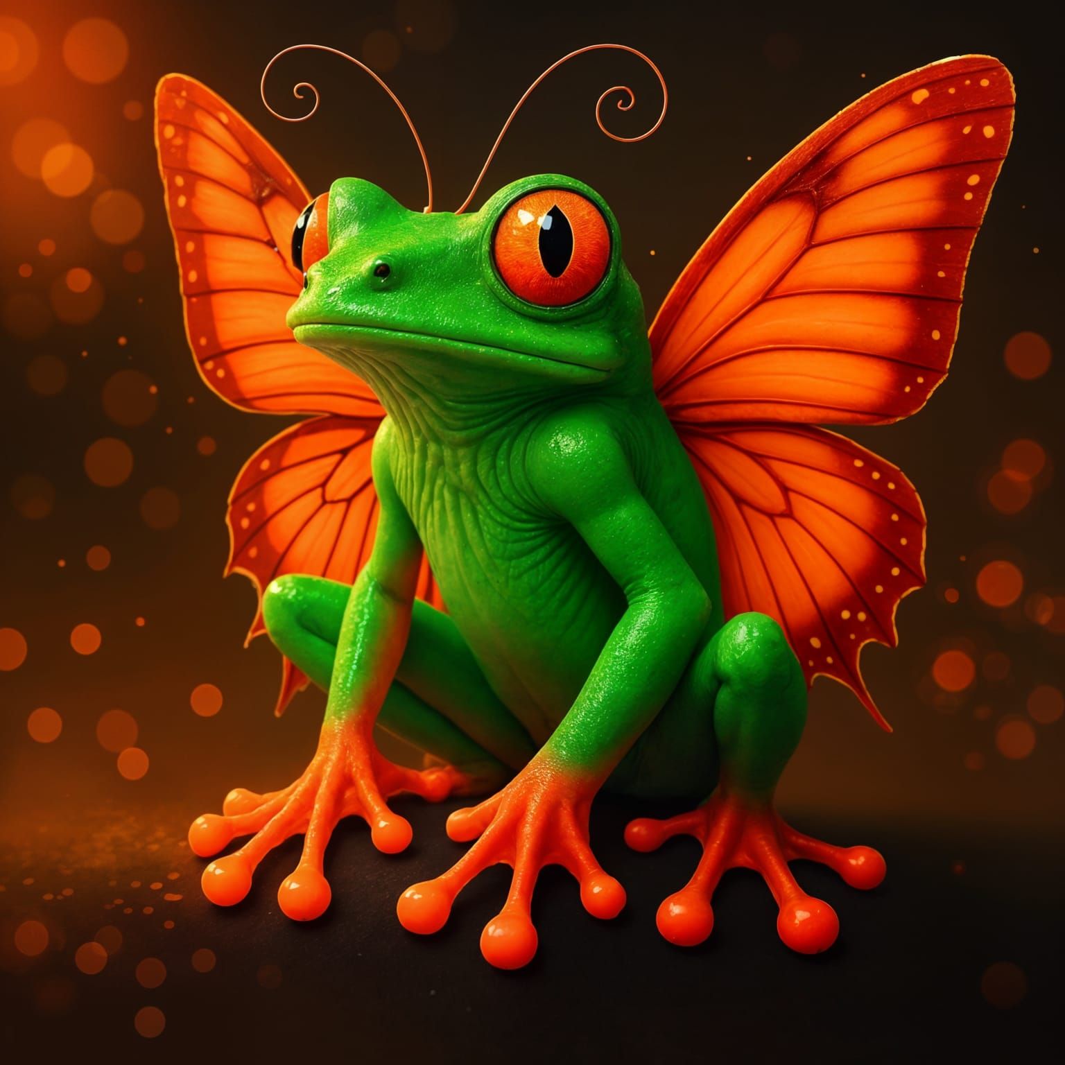 The Neon Froggerfly  by @Jerri Bee