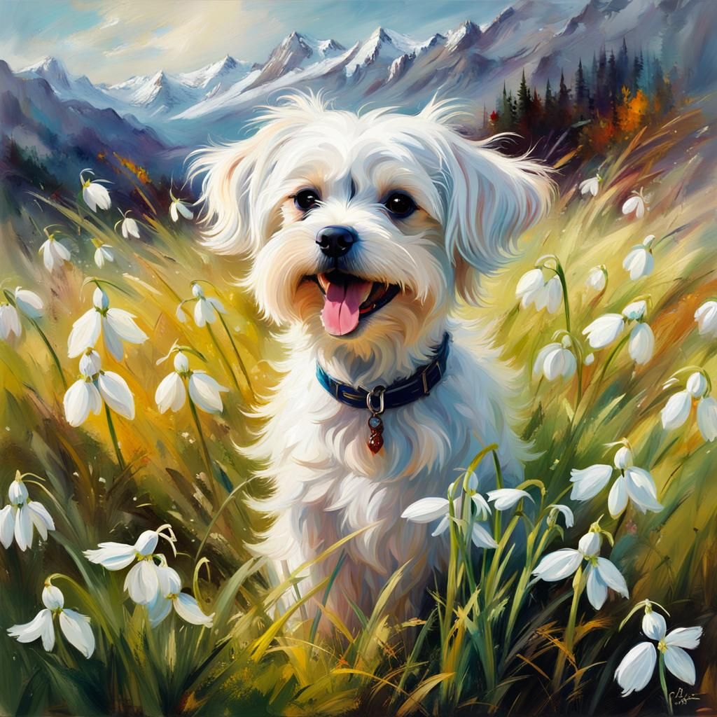 Woof and hello spring!  by @Castorix