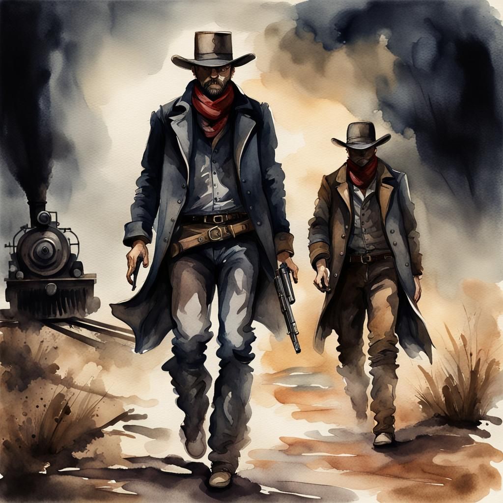Cowboy bandits.   by @Aquaman420