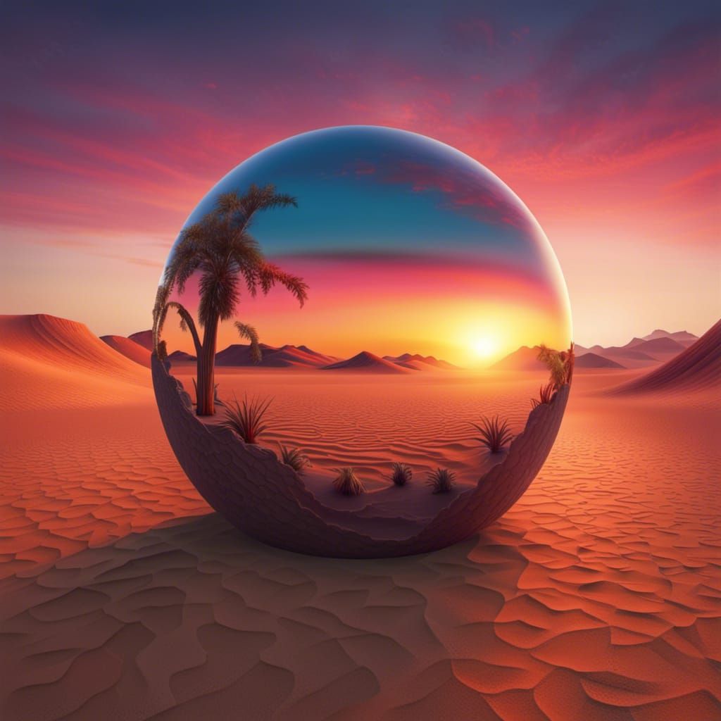 Desert Sunset   by @Maarten Smeets