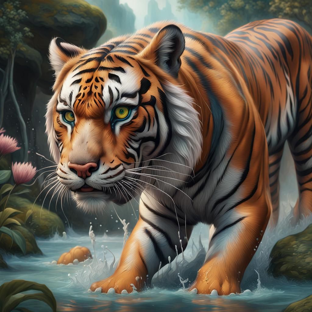 Beautiful tiger  by @KarinV