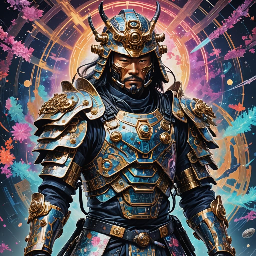 Cosmic Samurai - AI Generated Artwork - NightCafe Creator