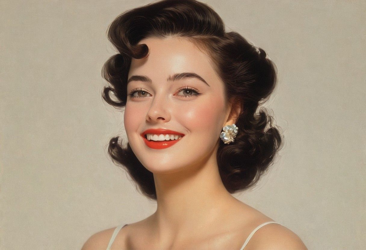 Portrait of a gorgeous happy woman