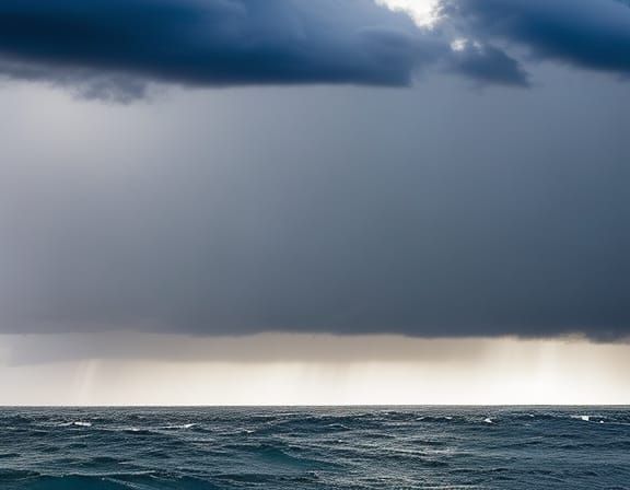 Storm Clouds ominous weather over the sea