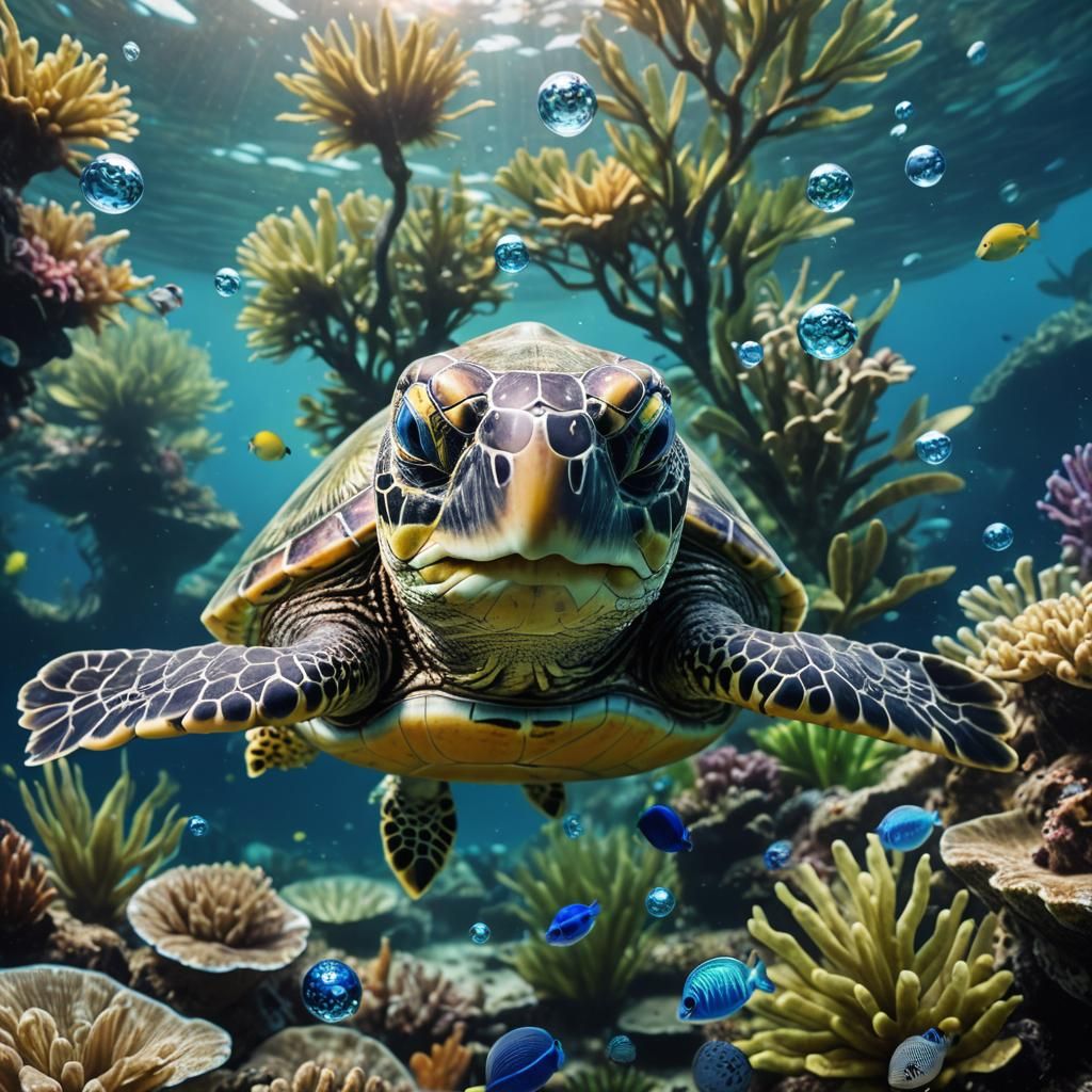 Turtley McBubbles …  by @Melektra