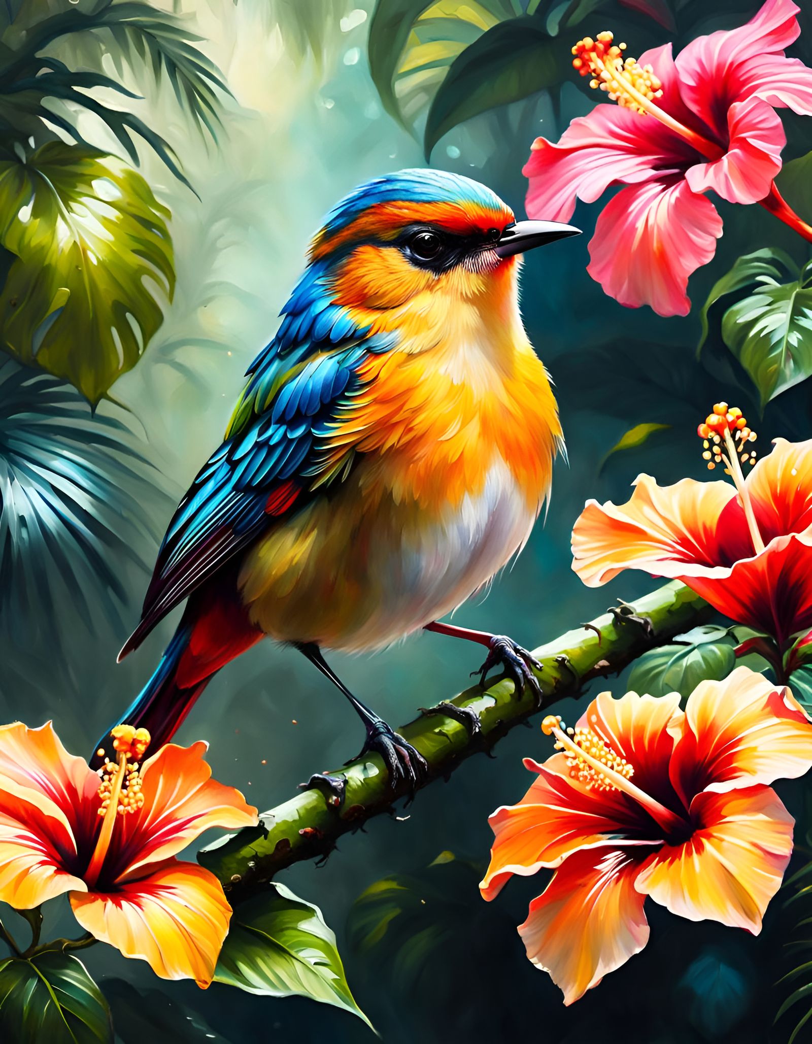 Colored bird